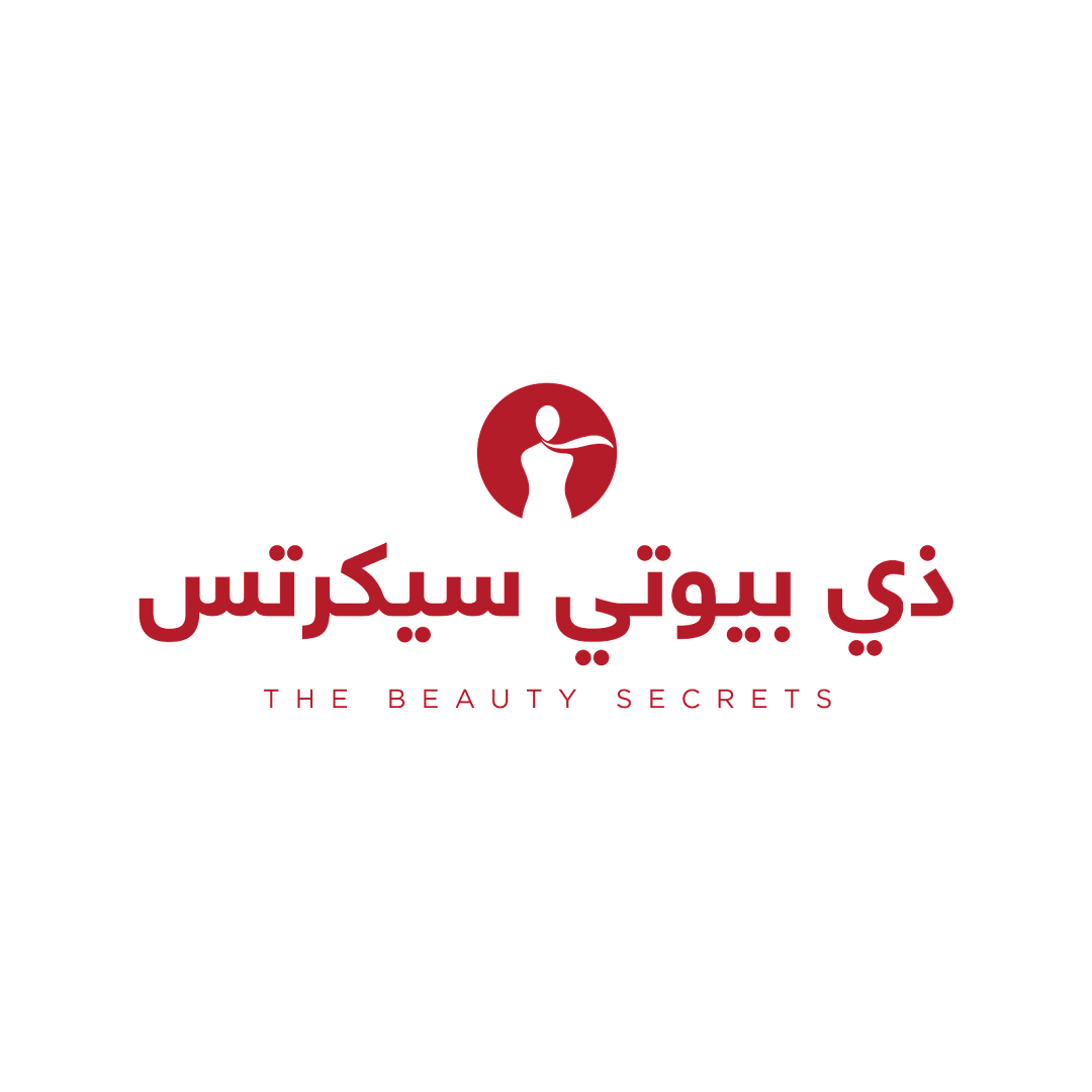 The logo for Beauty Secrets features Arabic and English text with a silhouette of a woman.