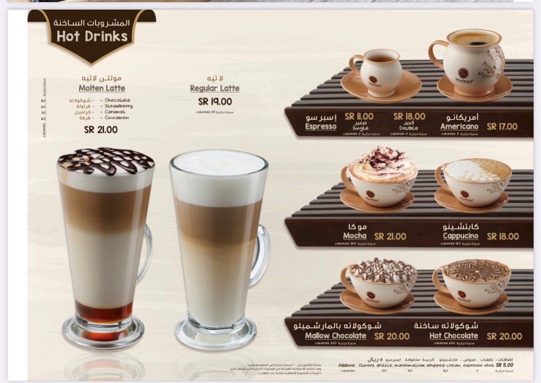 Menu page for MCC