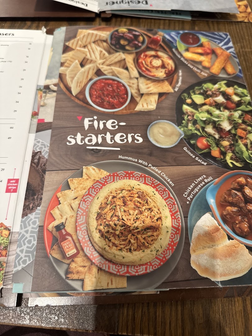 Menu page for Nandos - Granada Mall