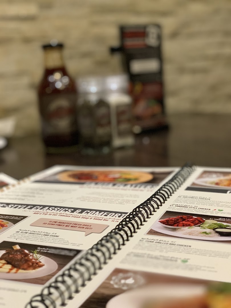 Menu page for Steak House